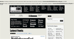 Desktop Screenshot of free-font.org